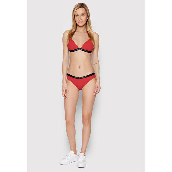 Tommy Hilfiger Dół od bikini Classics UW0UW03393 Czerwony