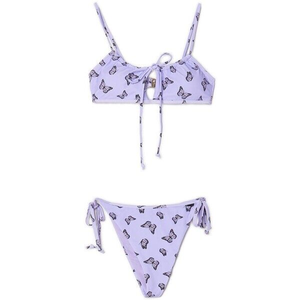 Cropp Fioletowe bikini w motylki 0645S-04X