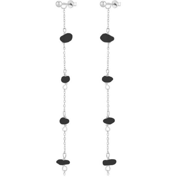 Alicja&Maria Jewellery Kolczyki Joy Black Silver Srebrny