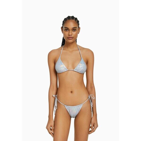 Bershka Dół od bikini grey BEJ81I01P-C11