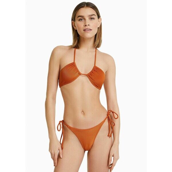 Bershka OTTOMAN Dół od bikini orange BEJ81I01J-H11