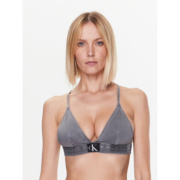 Calvin Klein Swimwear Góra od bikini Fixed KW0KW01974 Czarny