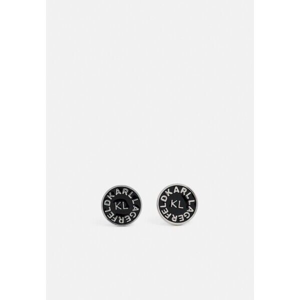 KARL LAGERFELD CIRCLE LOGO FUN Kolczyki black K4851L07K-Q11