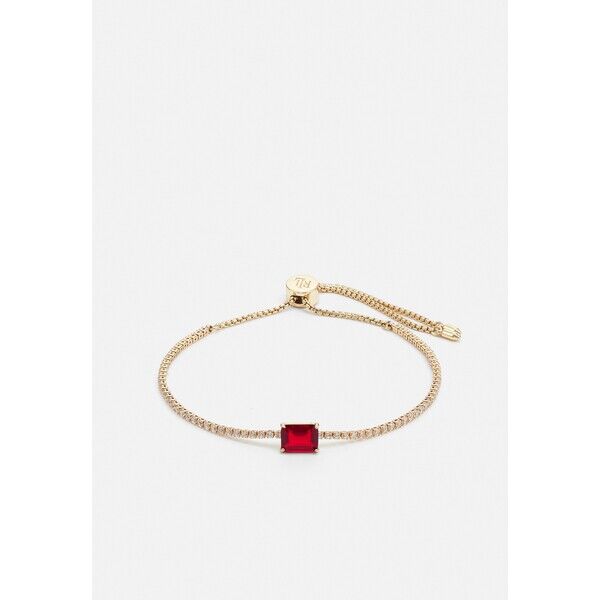 Lauren Ralph Lauren BAGUETTE SLIDER Bransoletka gold-coloured/red/crystal L4251L07R-F11
