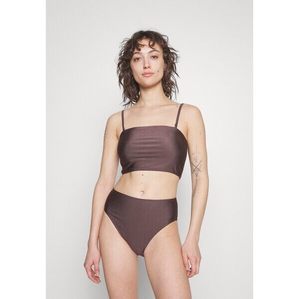 Cotton On Body BANDEAU HIGHWAISTED BOTTOM Bikini brownie shimmer C1R81L02W-O11