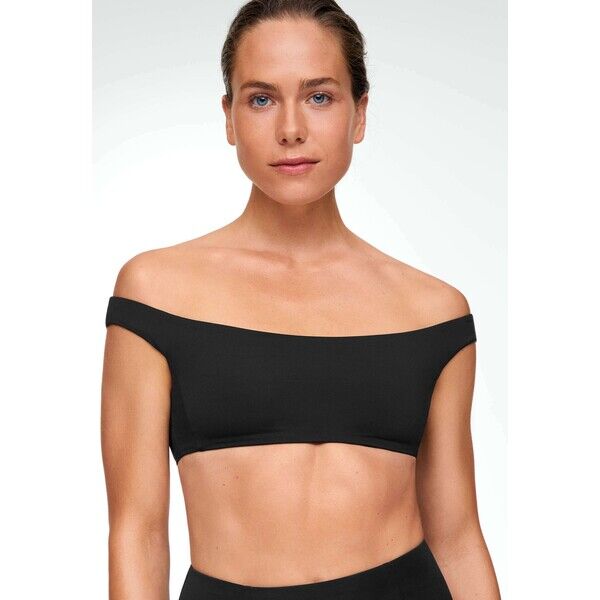 OYSHO OFF SHOULDER Góra od bikini black OY181J0C8-Q11