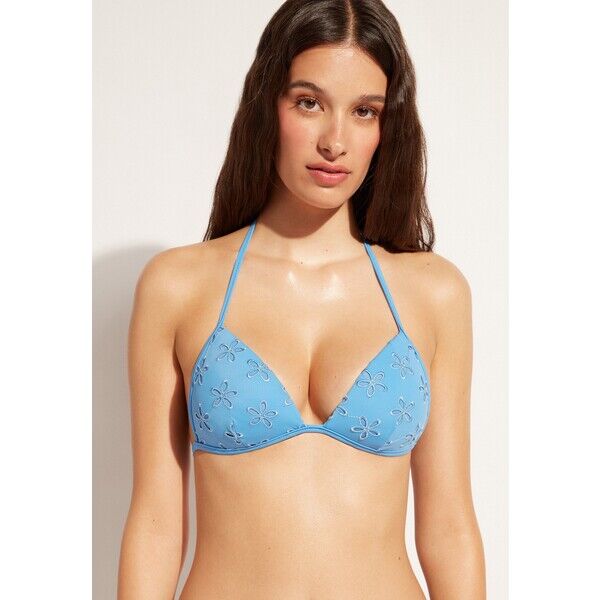 Calzedonia CORFÙ PADDED Góra od bikini c ocean blue C2F81J0DL-L11