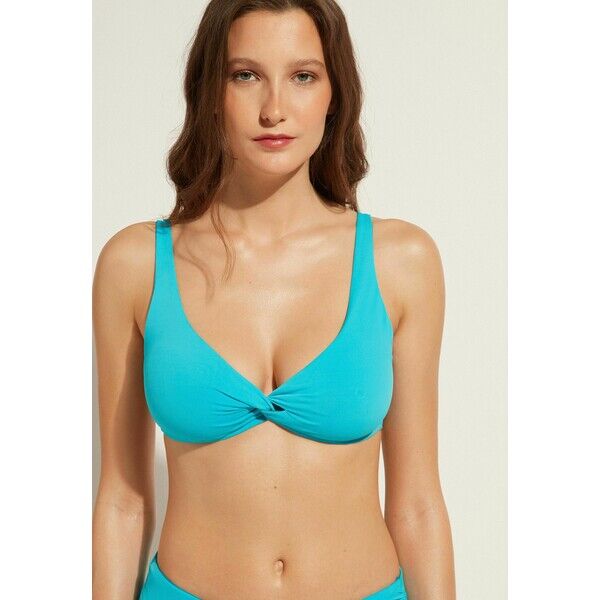 Calzedonia ECO INDONESIA Góra od bikini turquoise green C2F81A017-L12