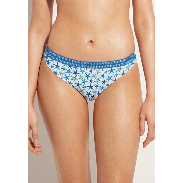 Calzedonia BAYAHIBE  Dół od bikini aufdruck navy star C2F81I0G6-K11