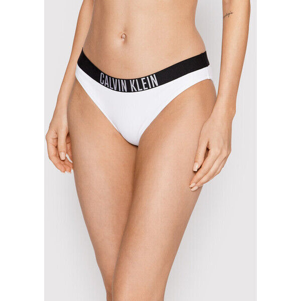 Calvin Klein Swimwear Dół od bikini Classic KW0KW01859 Biały