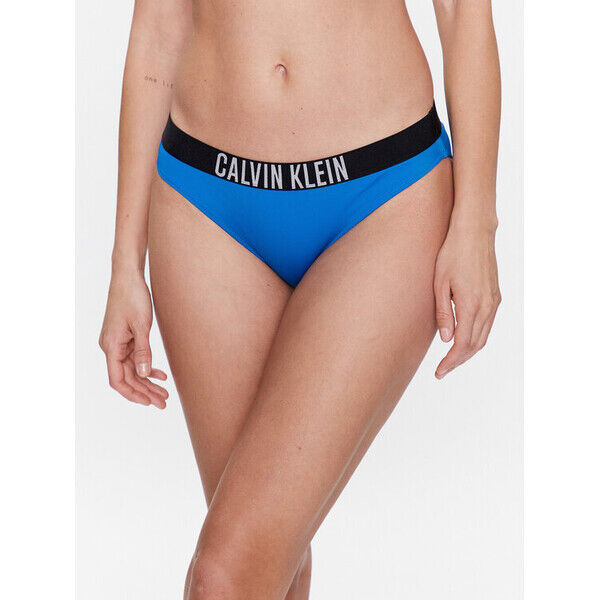 Calvin Klein Swimwear Dół od bikini KW0KW01983 Niebieski