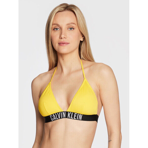 Calvin Klein Swimwear Góra od bikini Intense Power KW0KW01850 Żółty