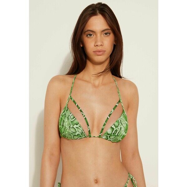 Tezenis TROPICAL SNAKE Góra od bikini grün v tropical snake print TEG81J09O-M11