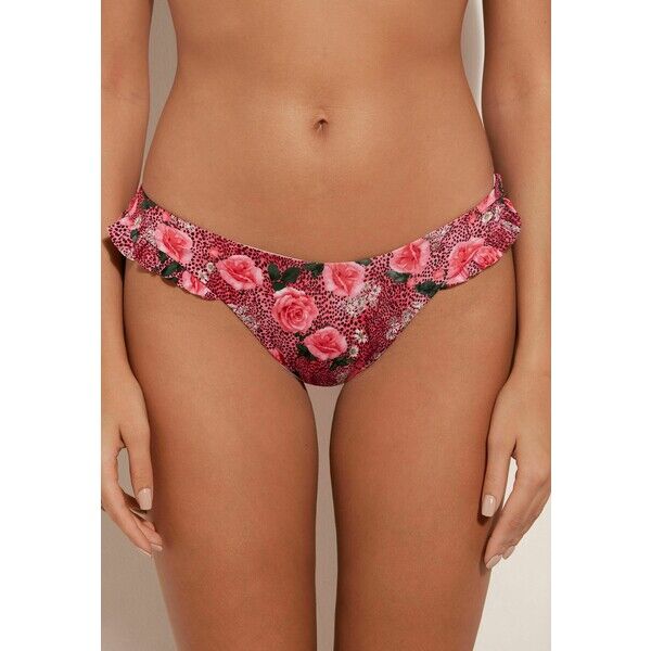 Tezenis MIT HOHEM BEINAUSSCHNITT WILD ROSES Dół od bikini blumen wild pink print TEG81I07J-J11