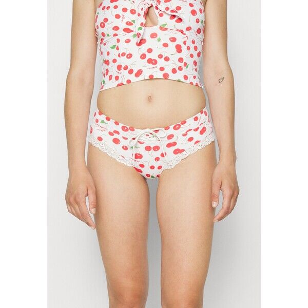 Frankies Bikinis CORA BOTTOM Dół od bikini white/red F6V81I00A-T11