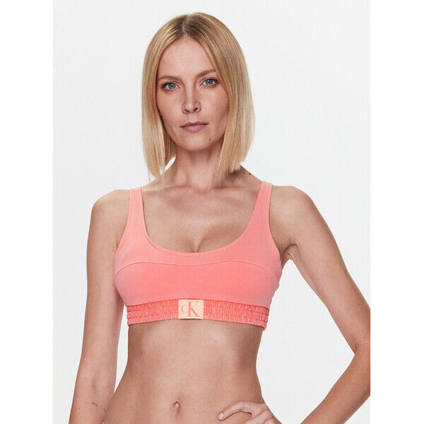 Calvin Klein Swimwear Góra od bikini KW0KW01975 Pomarańczowy