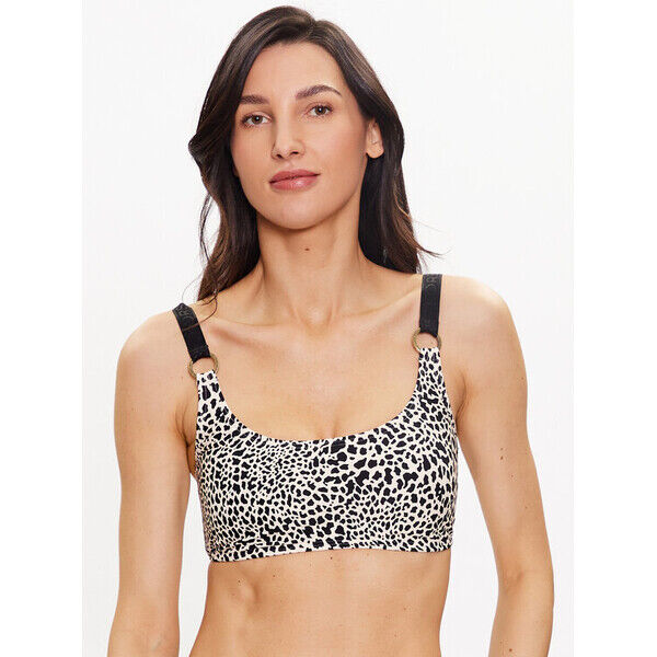 MICHAEL Michael Kors Góra od bikini Abstract Animal MM3K601 Beżowy