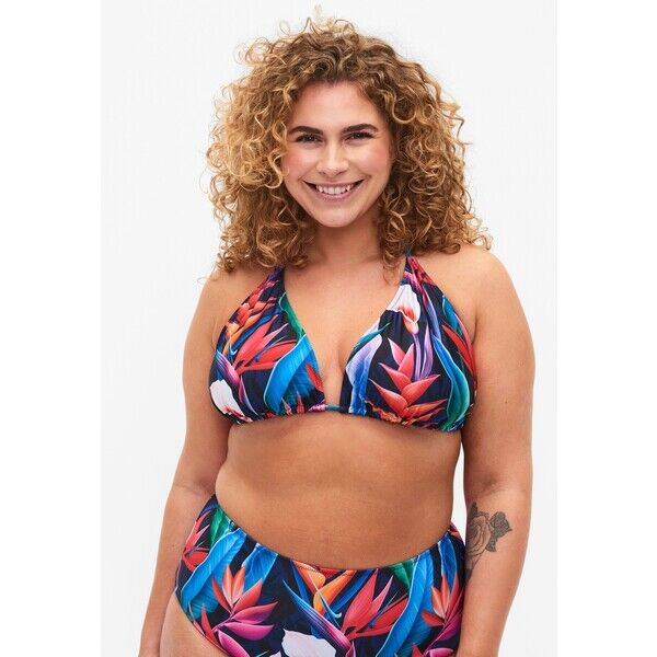 Zizzi MIT PRINT Góra od bikini bright leaf Z1781J03G-K11