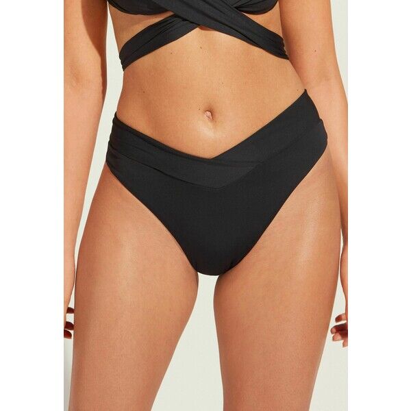 Calzedonia INDONESIA HIGH-WAISTED REVERSIBLE Dół od bikini schwarz black C2F81I0ED-Q11