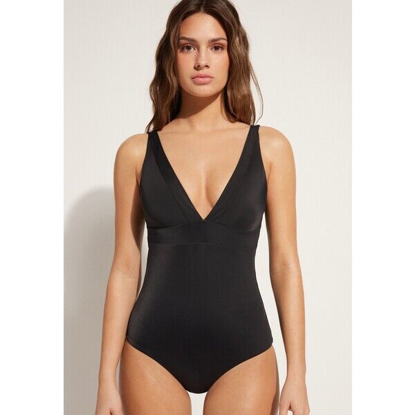 Calzedonia PAOLA PADDED Kostium kąpielowy schwarz black C2F81G02M-Q11