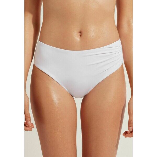 Calzedonia INDONESIA HIGH-WAISTED REVERSIBLE Dół od bikini weiß white C2F81I08A-A11