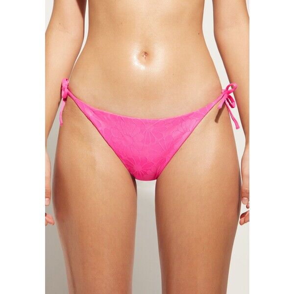 Calzedonia ANTIBES Dół od bikini bright pink flowers C2F81I0E1-J11