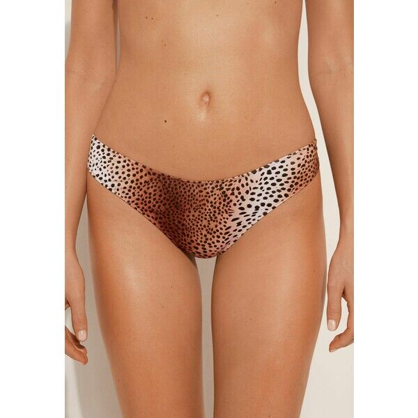 Tezenis VINTAGE ANIMALIER BRAZILIAN HIGH-CUT Dół od bikini animal print TEG81I07B-O11