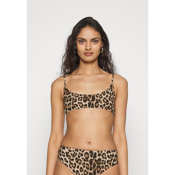 Good American DEEP SCOOP SWIM Góra od bikini beige GOM81J00T-T11
