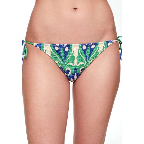 OYSHO MEDIUM COVERAGE WITH TIES Dół od bikini green OY181I0NG-M11