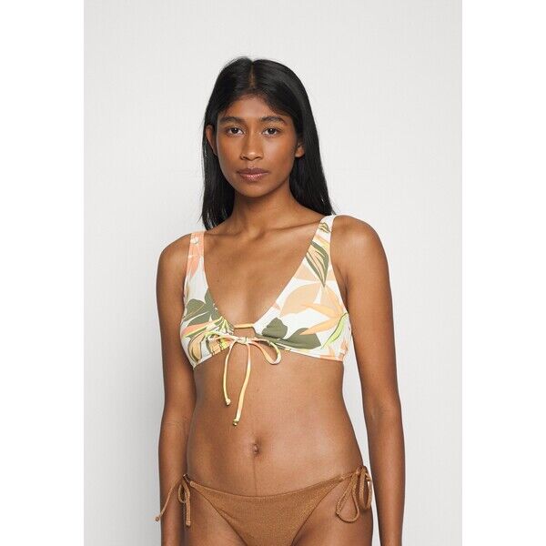 Roxy BEACH CLASSICS NEW BRALETTE Góra od bikini white/light green/light pink RO581J0BP-A11