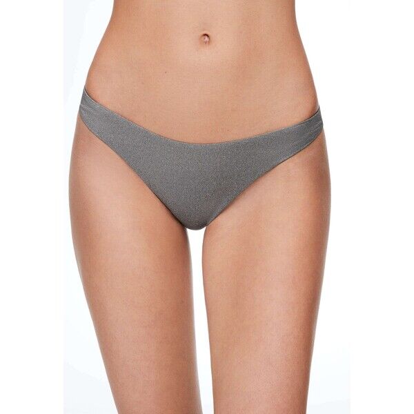 OYSHO U-CUT MEDIUM-COVERAGE WITH SPARKLE Dół od bikini grey OY181I0MJ-C11