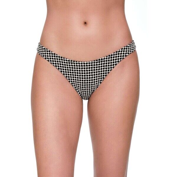 OYSHO MINI GEOMETRIC MEDIUM-COVERAGE Dół od bikini black OY181I0NY-Q11