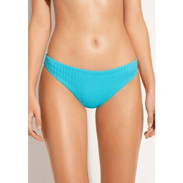 Calzedonia SHANGHAI Dół od bikini turquoise green rhinestone C2F81I0E0-L11