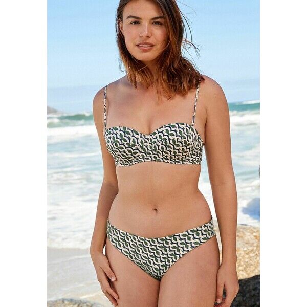 Next PRINTED Dół od bikini green geo NX381I08F-M12