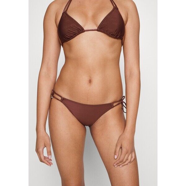 Calvin Klein Swimwear STRING SIDE TIE Dół od bikini dark raisin C1781I04D-O11