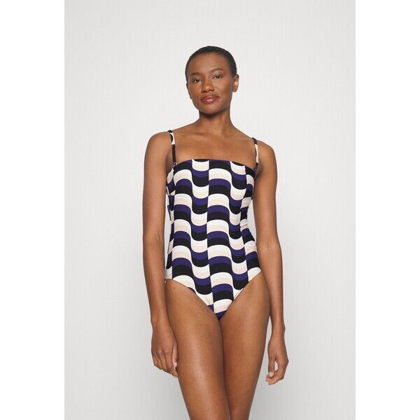 Seafolly MODERN TAKE BANDEAU ONE PIECE Kostium kąpielowy black S1981G07U-Q11