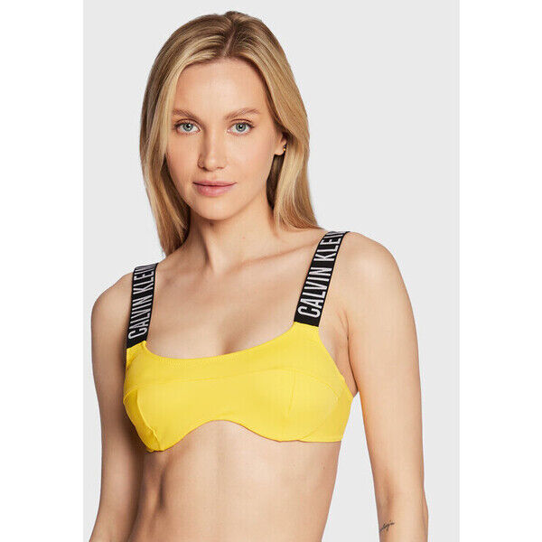 Calvin Klein Swimwear Góra od bikini Intense Power KW0KW01908 Żółty