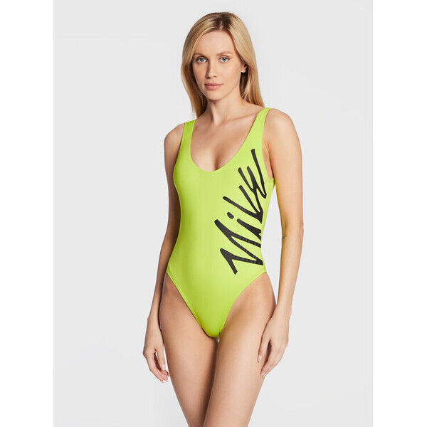 Nike Strój kąpielowy Multi Logo NESSC250 Zielony
