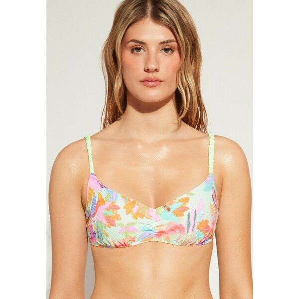 Calzedonia TAHITI Góra od bikini neon jungle C2F81J0D0-T11