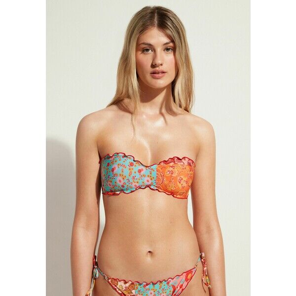 Calzedonia ALICANTE PADDED Góra od bikini multifarben/c cashmere patchwork C2F81J0FD-T11
