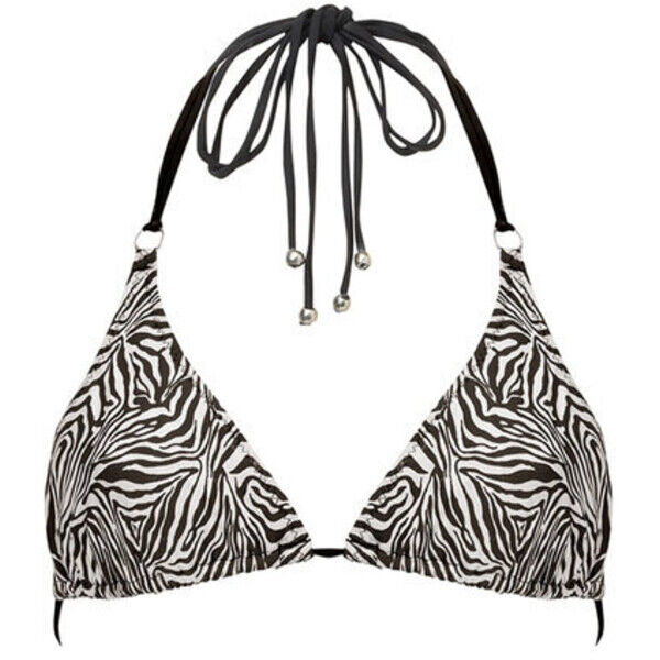 Love and Hate Góra od bikini Zebra Czarny
