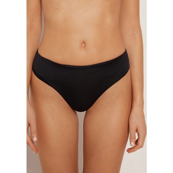 Tezenis BRAZILIAN HIGH-CUT Dół od bikini black TEG81I06U-Q11