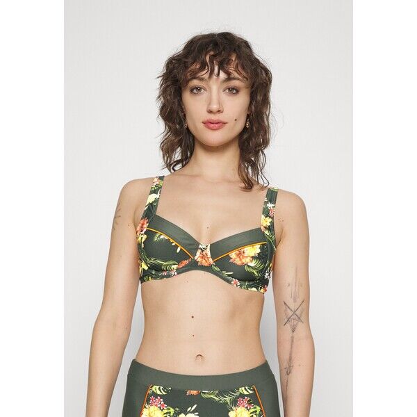 LASCANA WIRE Góra od bikini olive L8381J07I-N11