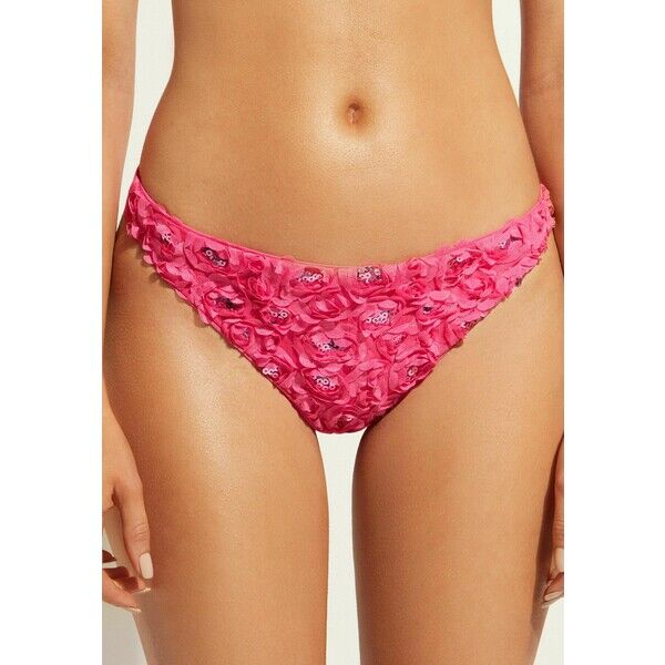 Calzedonia PARIGI BRAZILIAN Dół od bikini rosa pink roses C2F81I0FO-J11