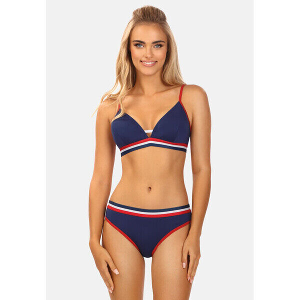 Miss Lou Bikini ML004 Granatowy