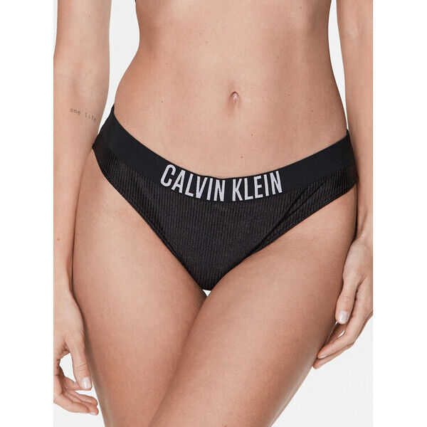 Calvin Klein Swimwear Dół od bikini KW0KW01986 Czarny