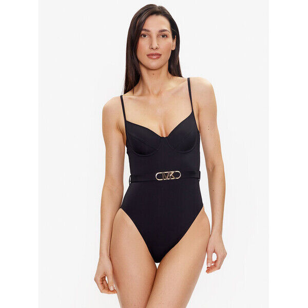 MICHAEL Michael Kors Strój kąpielowy Solid Underwire MM1N615 Czarny