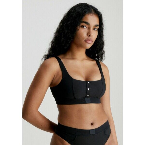 Calvin Klein Swimwear MONOGRAM Góra od bikini pvh black C1781J06D-Q11