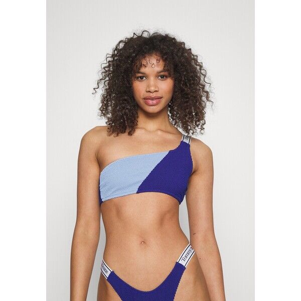 Tommy Jeans ONE-SHOULDER Góra od bikini navy voyage TOB81J00D-K11