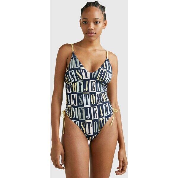 Tommy Jeans PRINT PLUNGE Kostium kąpielowy tj type print TOB81G006-Q11